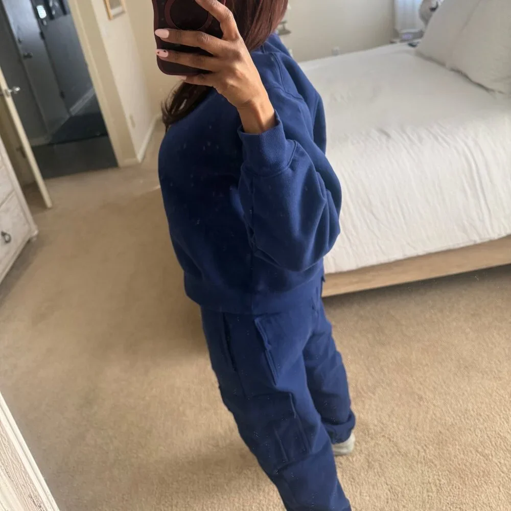 Aritzia Byron Blue Sweatfleece Set - Picture 3 of 12